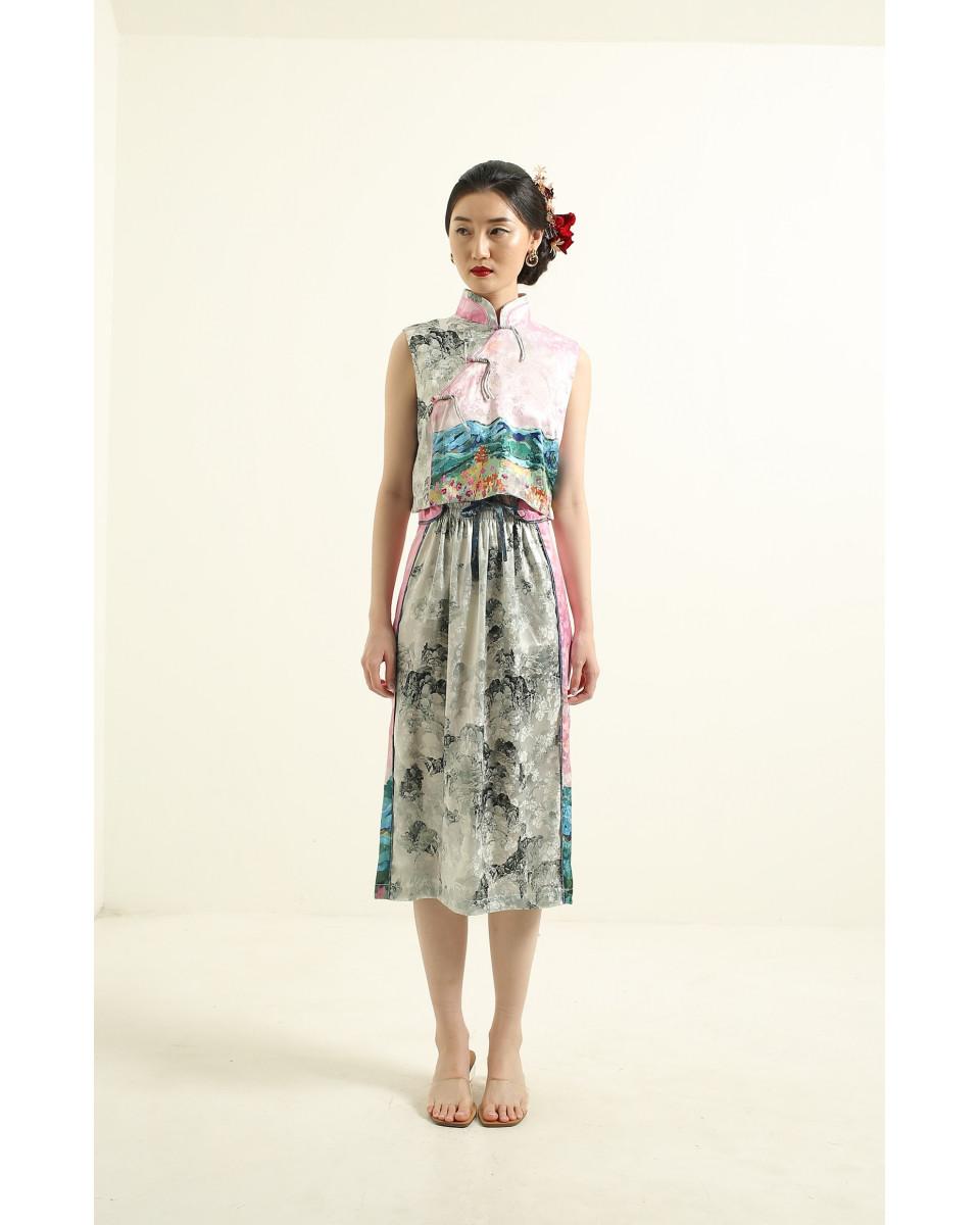 ciel FUMI SKIRT WHITE JADE