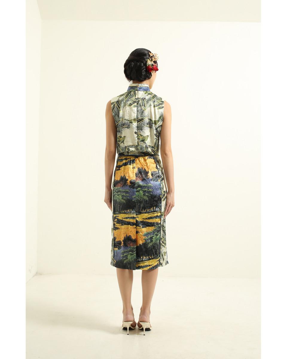 Ciel FUMI SKIRT YELLOW SCENERY