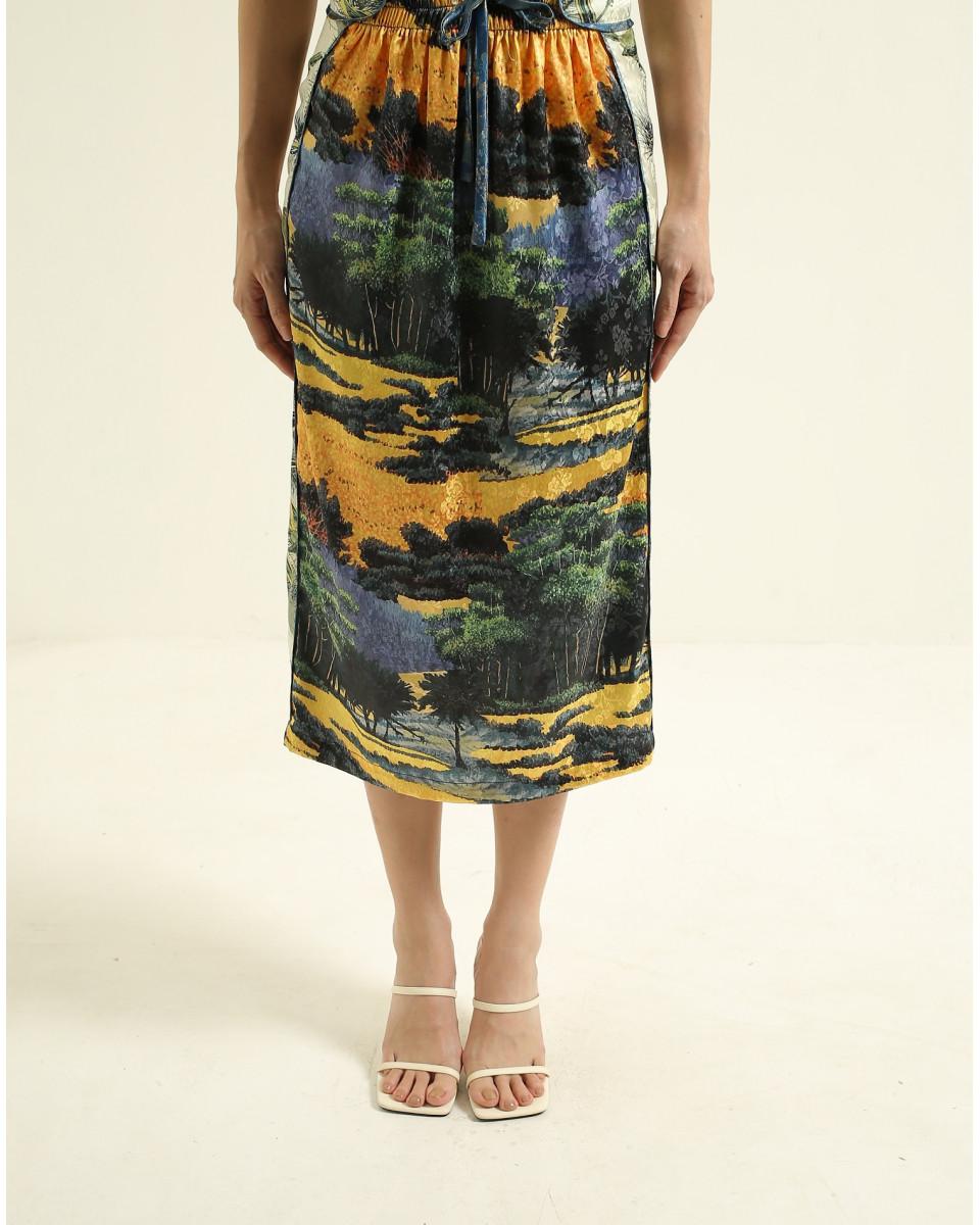 Ciel FUMI SKIRT YELLOW SCENERY