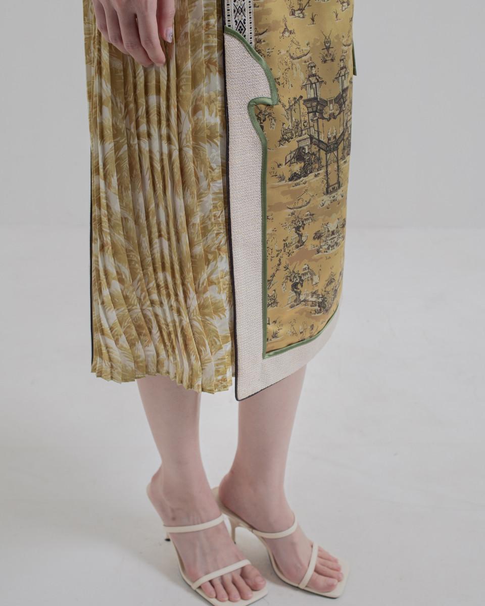 Ciel FUMIKO II SKIRT GOLD CHINOISERIE