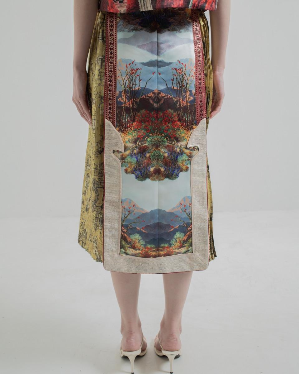 Ciel FUMIKO II SKIRT RED SCENERY