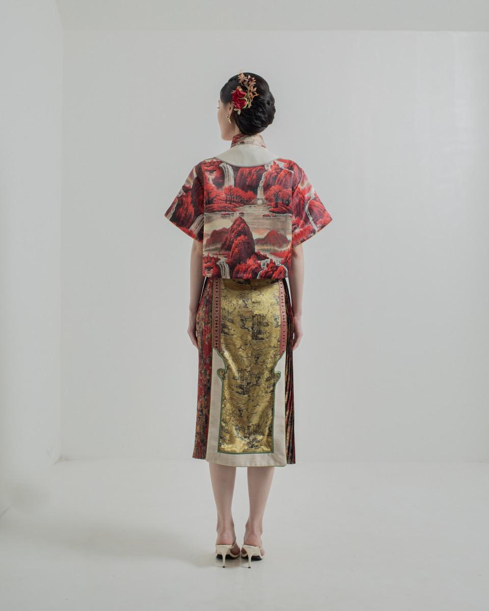 Ciel FUMIKO II SKIRT RED TOILE