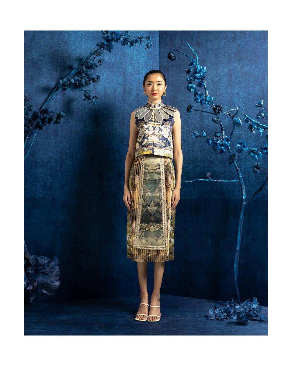 ciel FUMIKO III SKIRT GREY MOUNTAIN