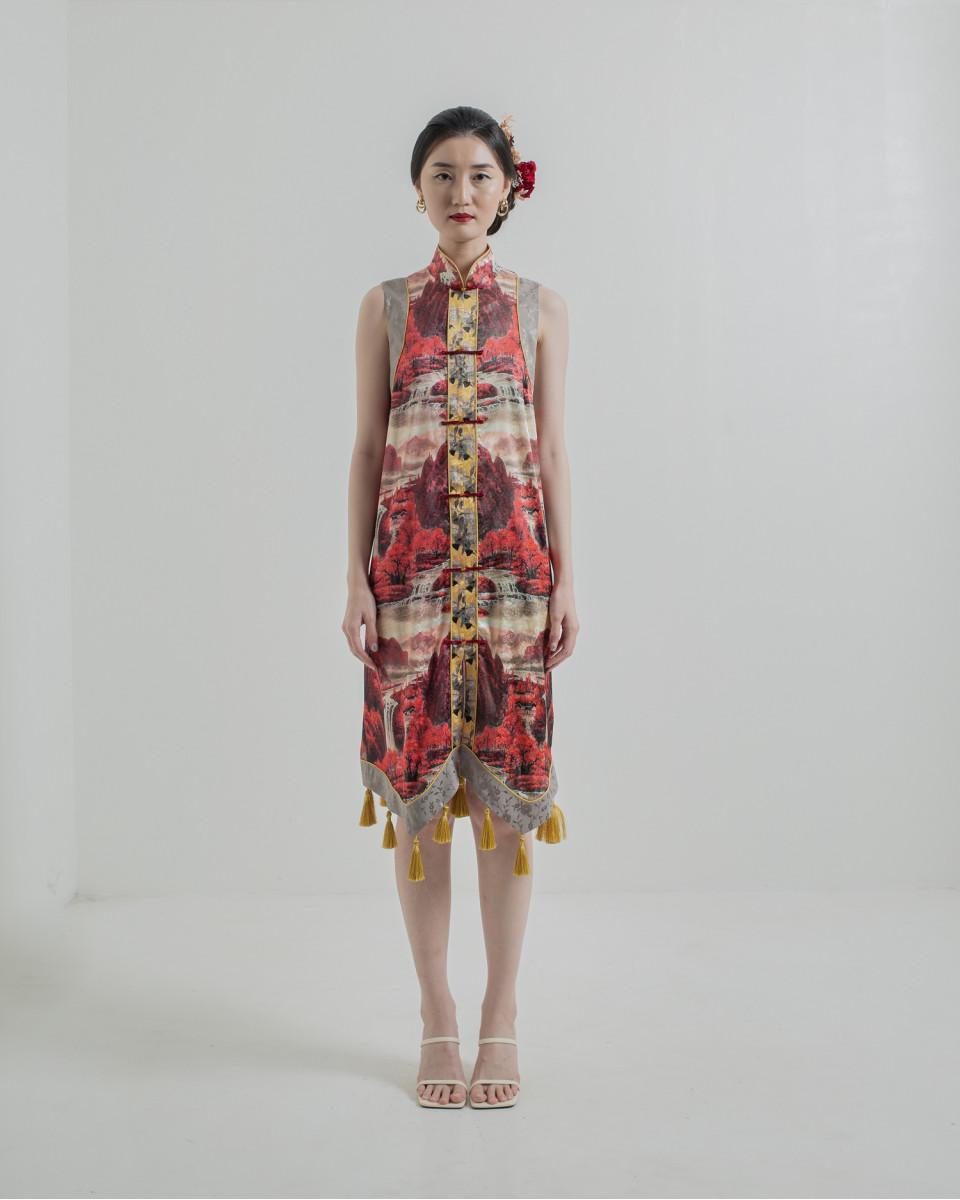 ciel GENJI DRESS RUBY MOUNTAIN