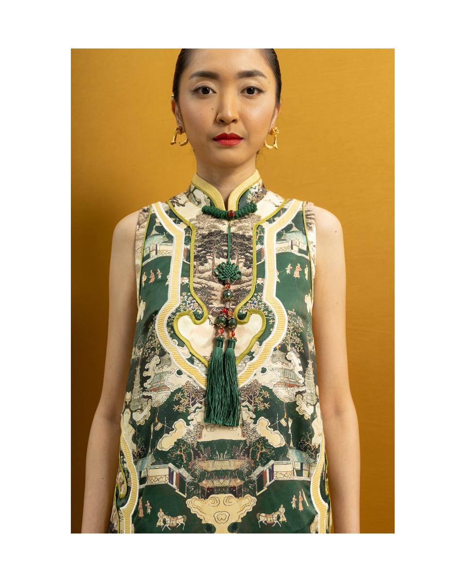 Ciel HUAN DRESS JADE CHINOISERIE
