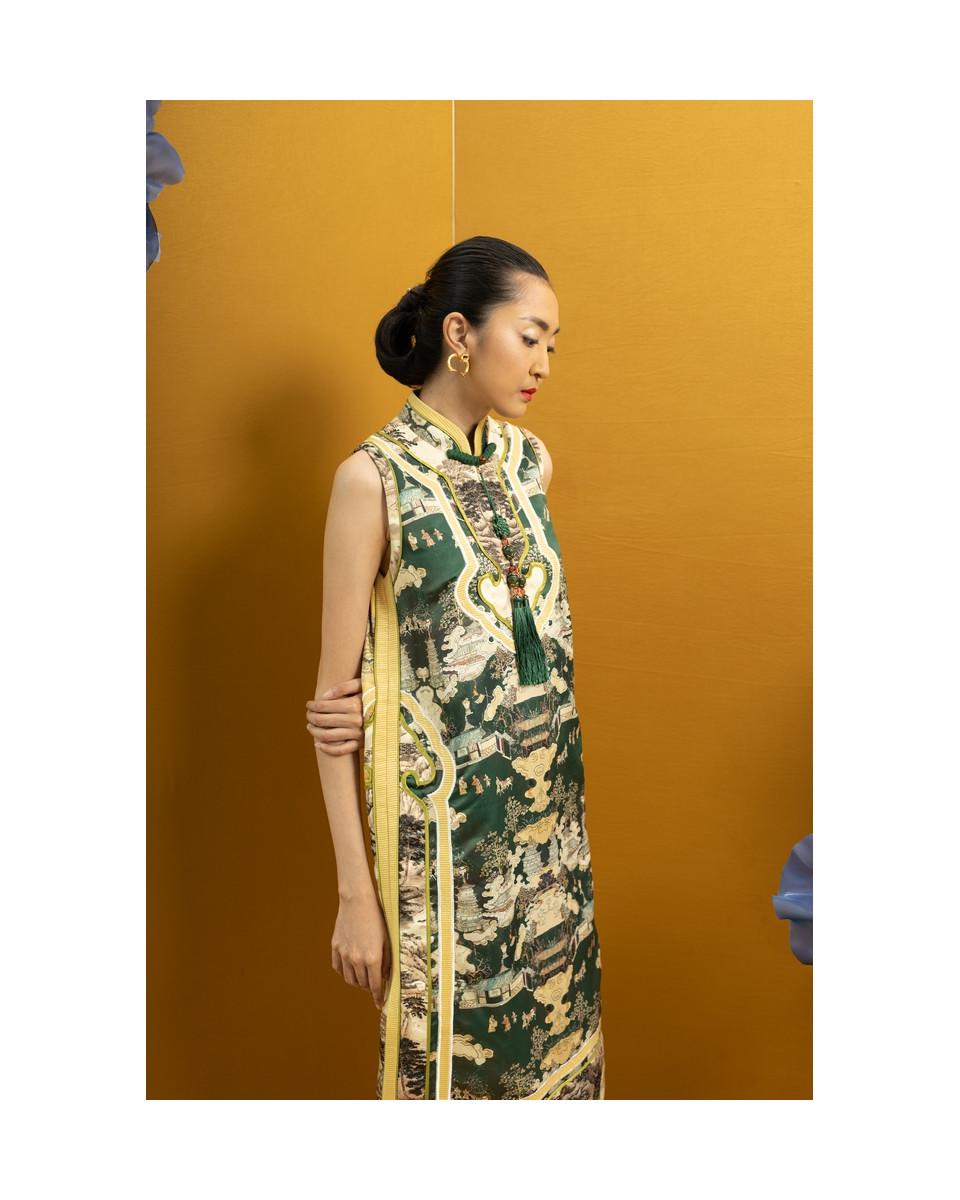 Ciel HUAN DRESS JADE CHINOISERIE