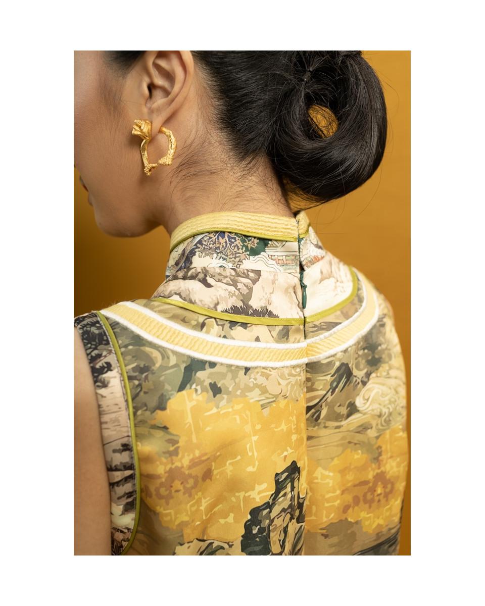 Ciel HUAN DRESS JADE CHINOISERIE