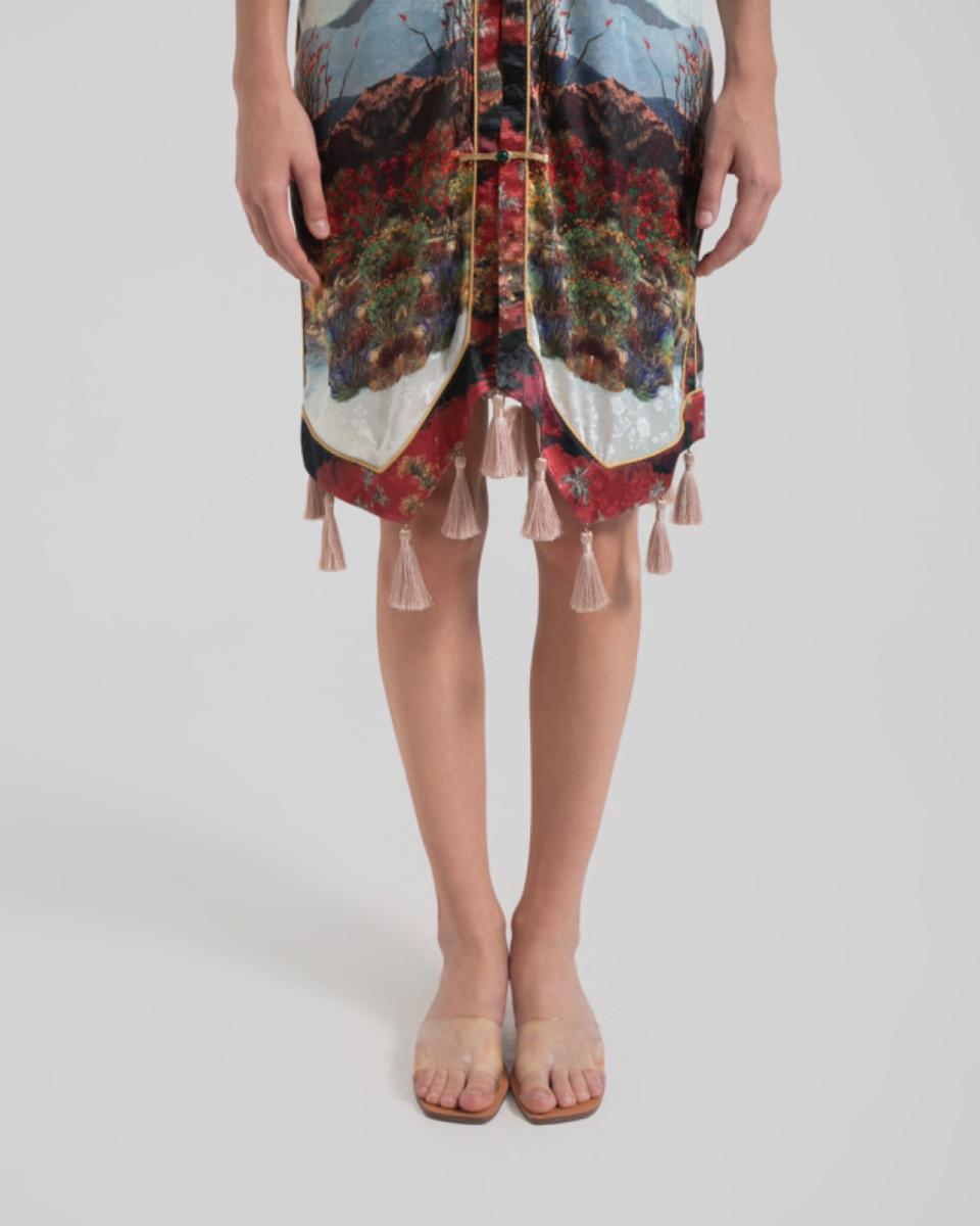 Ciel HUIFEN DRESS RED SCENERY