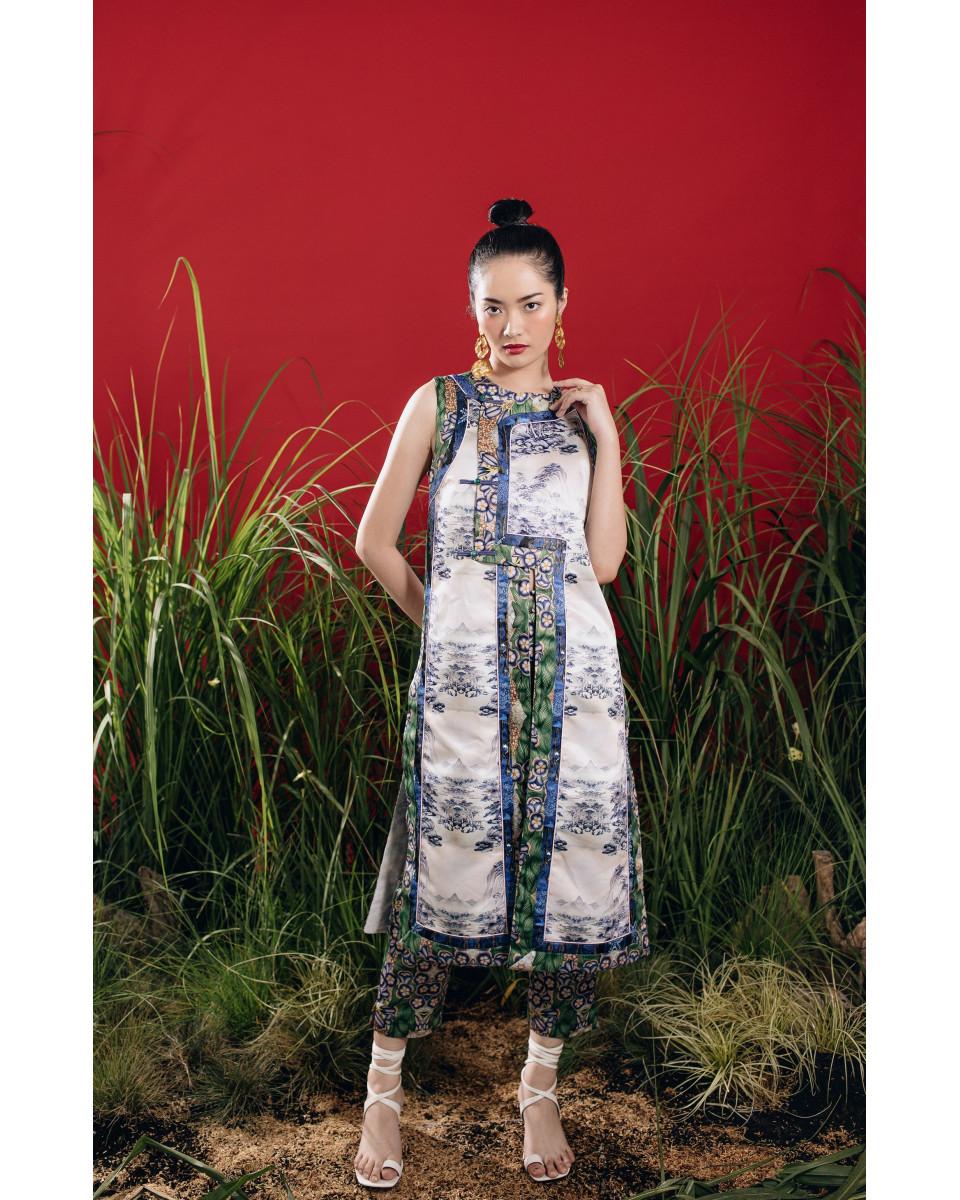 ciel IMAKO VEST BLUE PORCELAIN