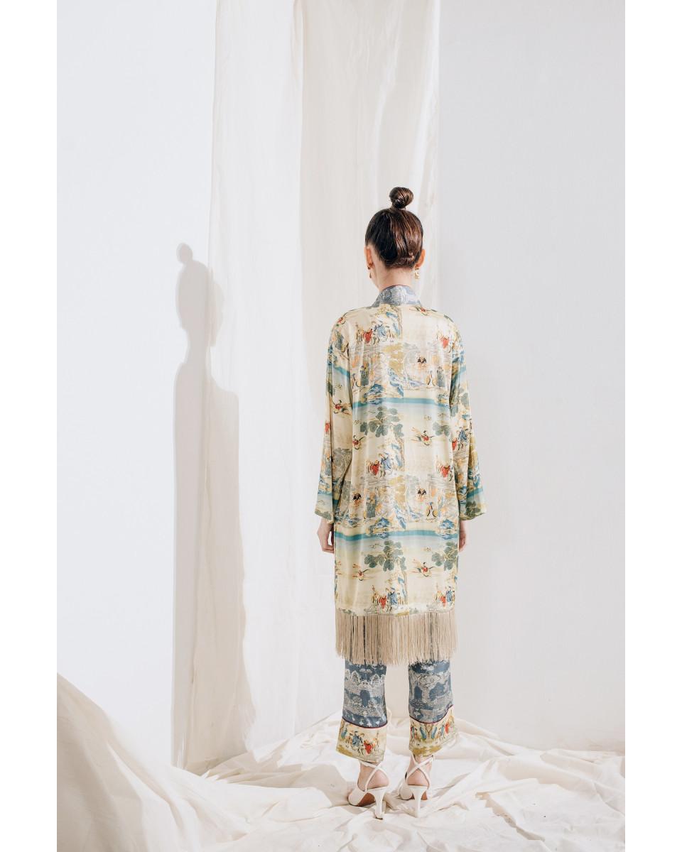 ciel JIERU OUTER BLUE CHINOISERIE