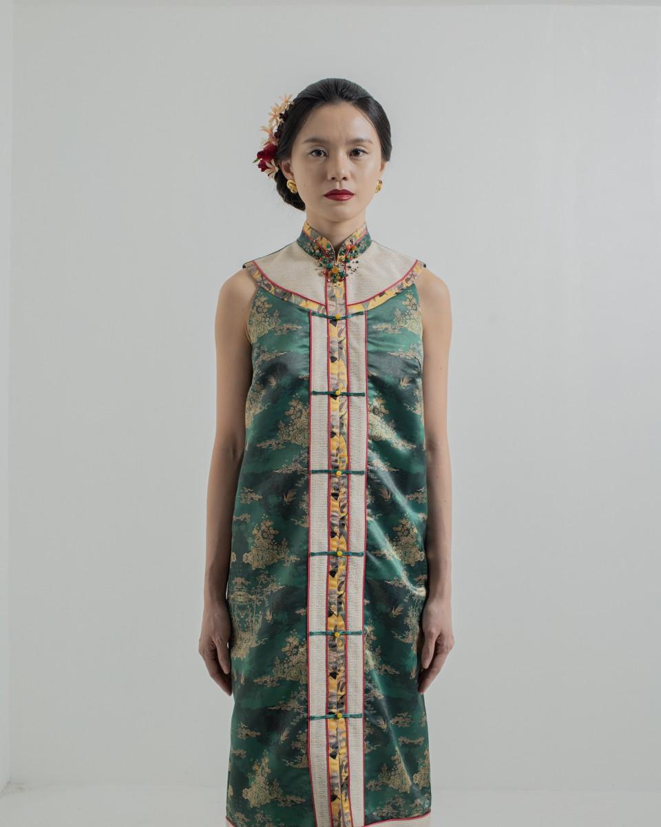 Ciel KAIRI DRESS JADE CHINOISERIE