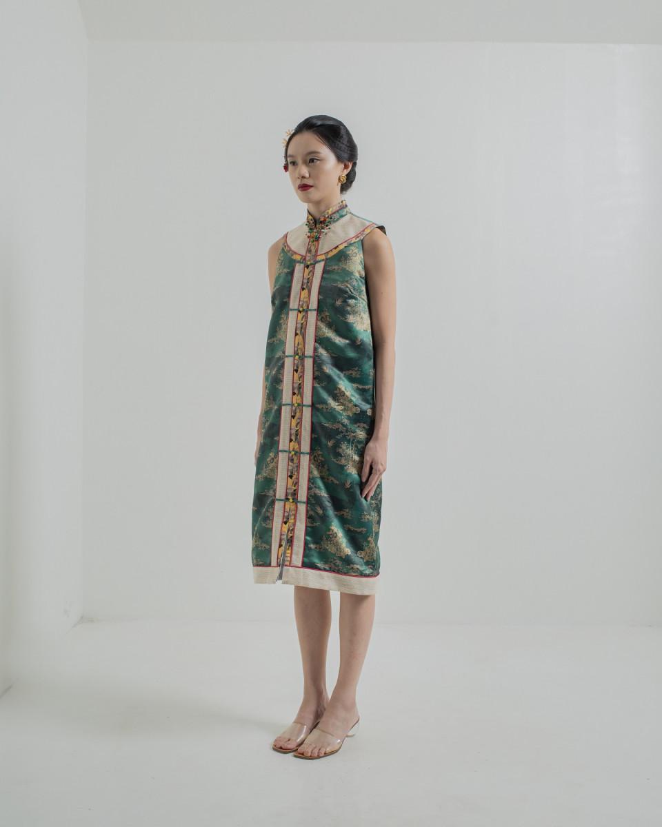 Ciel KAIRI DRESS JADE CHINOISERIE