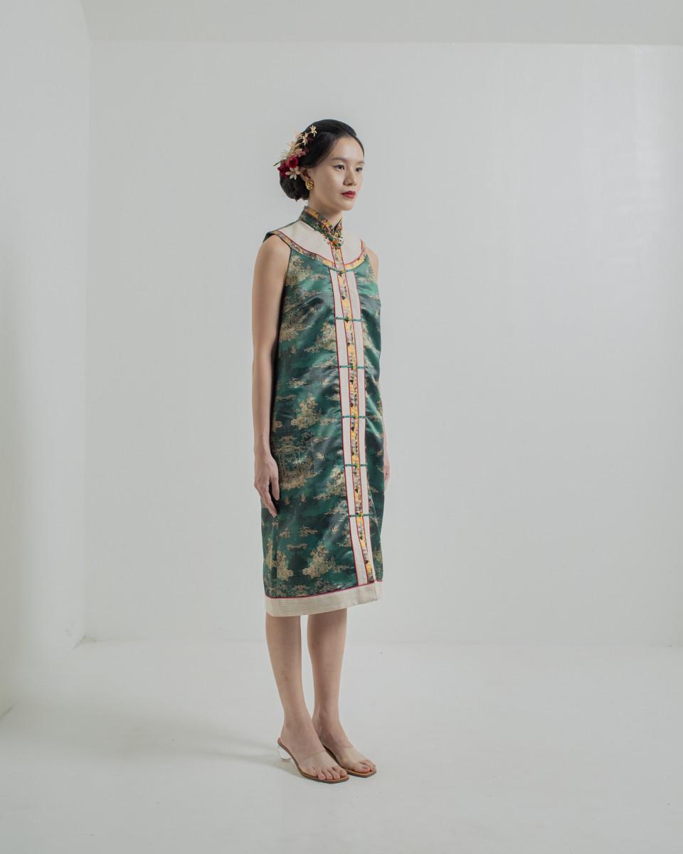 Ciel KAIRI DRESS JADE CHINOISERIE
