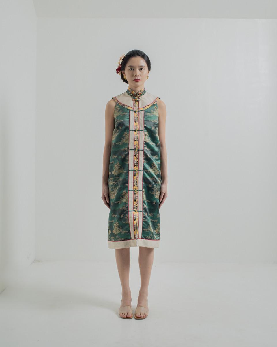 ciel KAIRI DRESS JADE CHINOISERIE