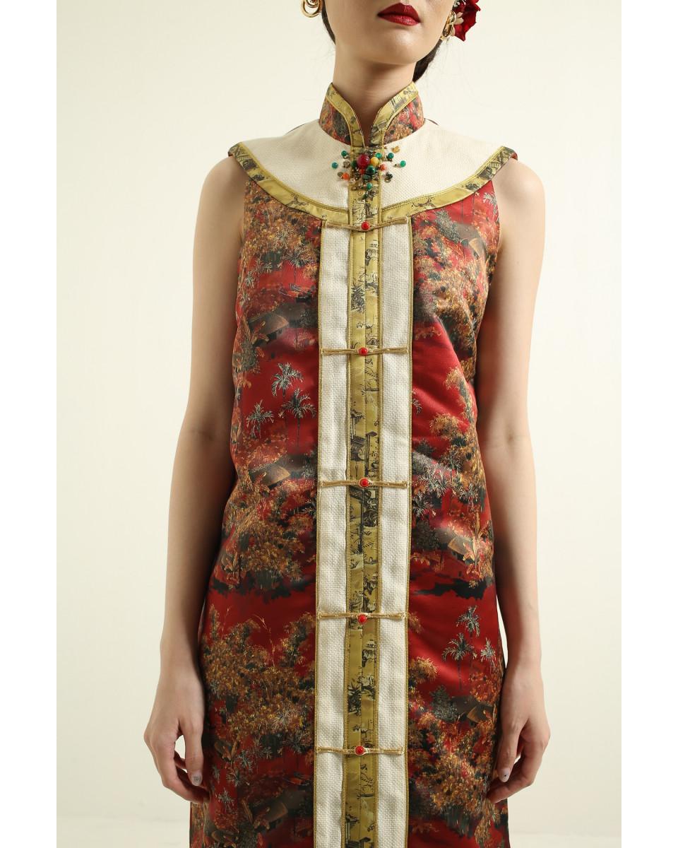 Ciel KAIRI DRESS RED TOILE