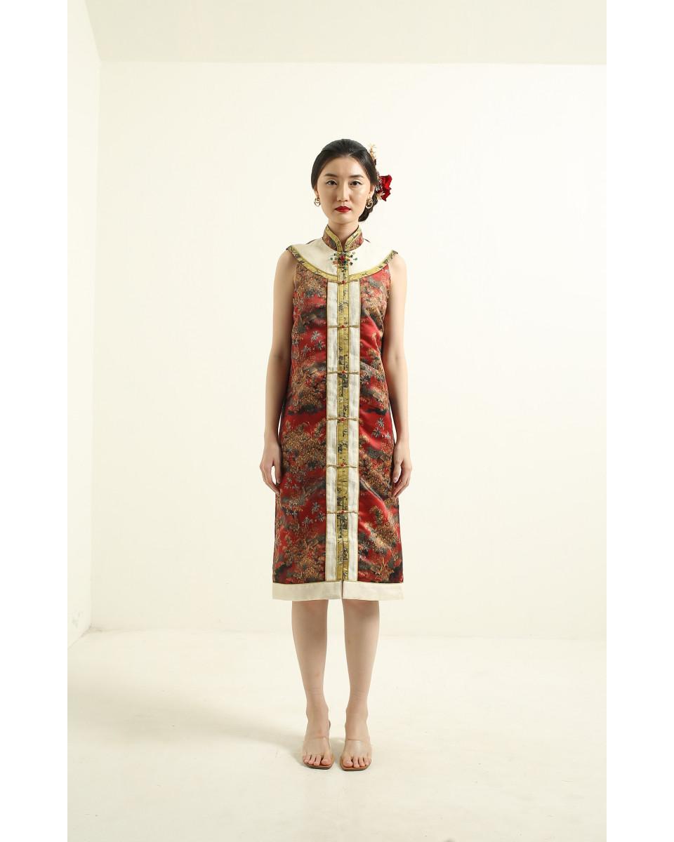 ciel KAIRI DRESS RED TOILE