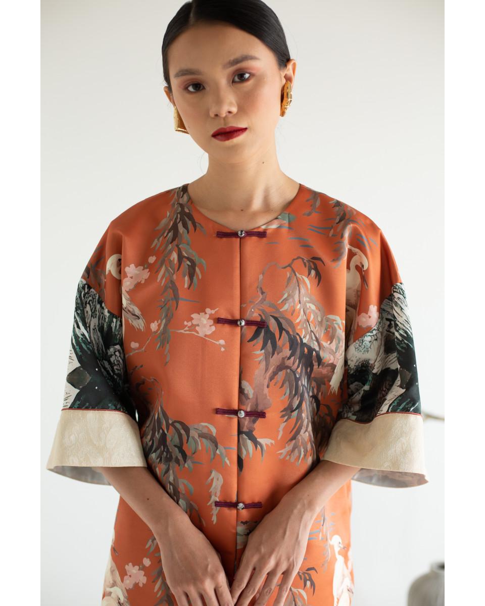 Ciel KIMEYA Jacket - Terracotta Crane