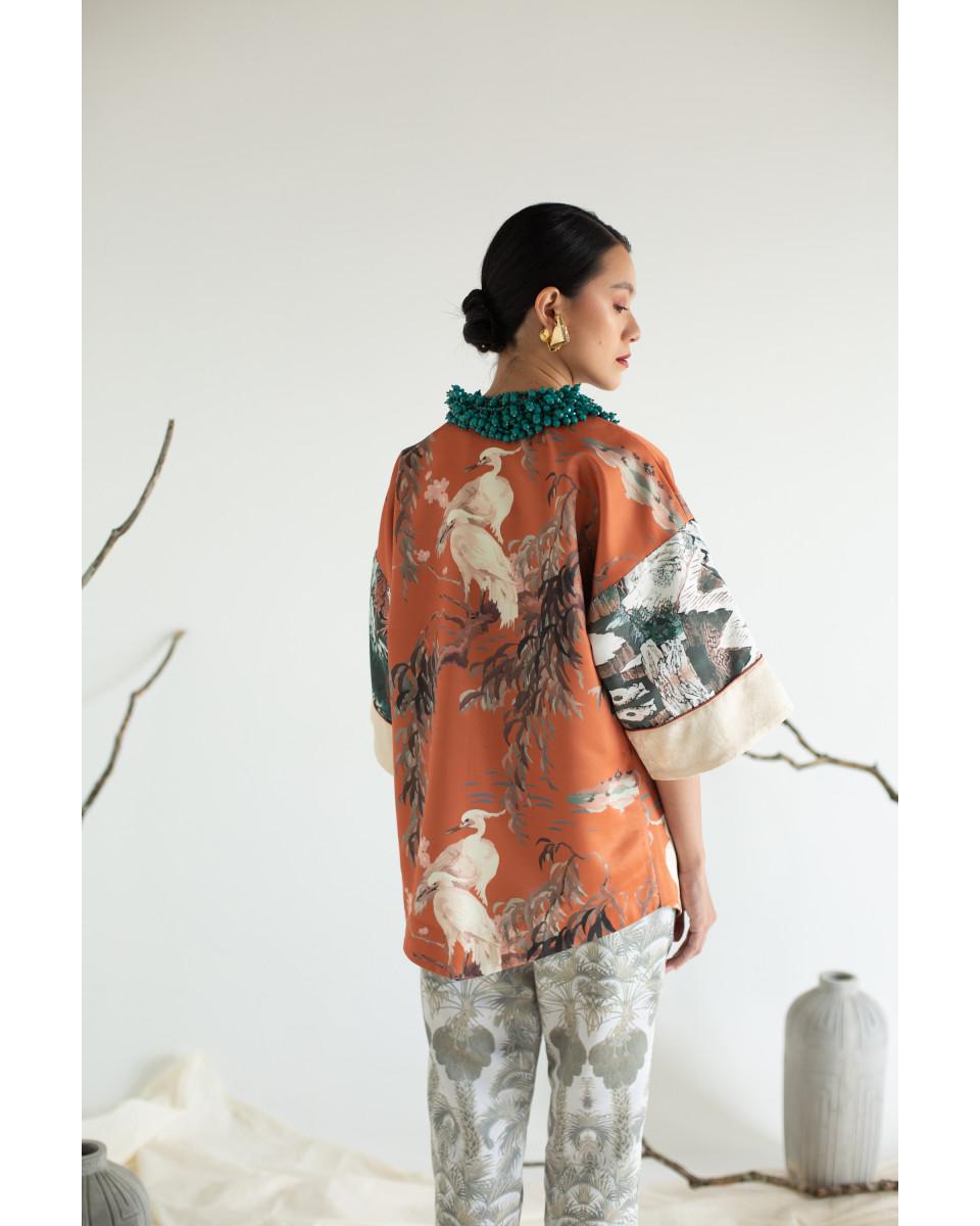 Ciel KIMEYA Jacket - Terracotta Crane