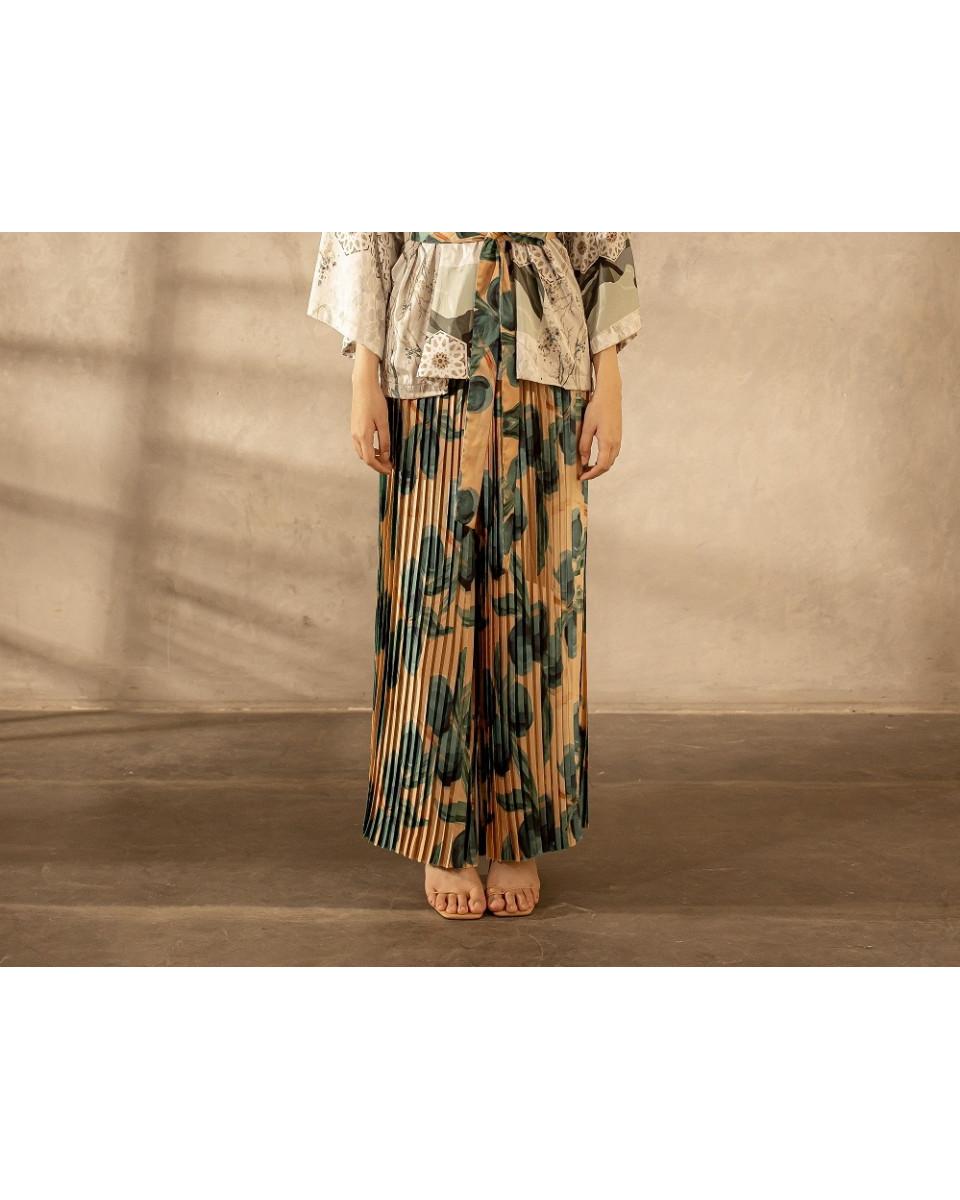 ciel Kinza Trousers Green Floral