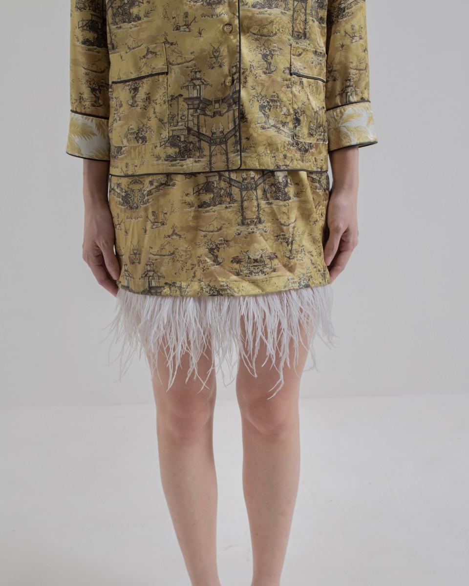 Ciel LAI SKIRT GOLD CHINOISERIE