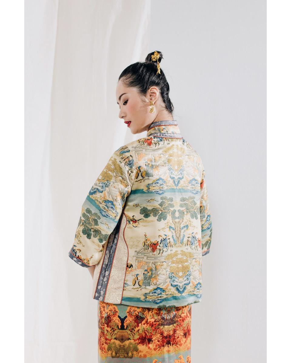 Ciel LIFEN JACKET BLUE CHINOISERIE