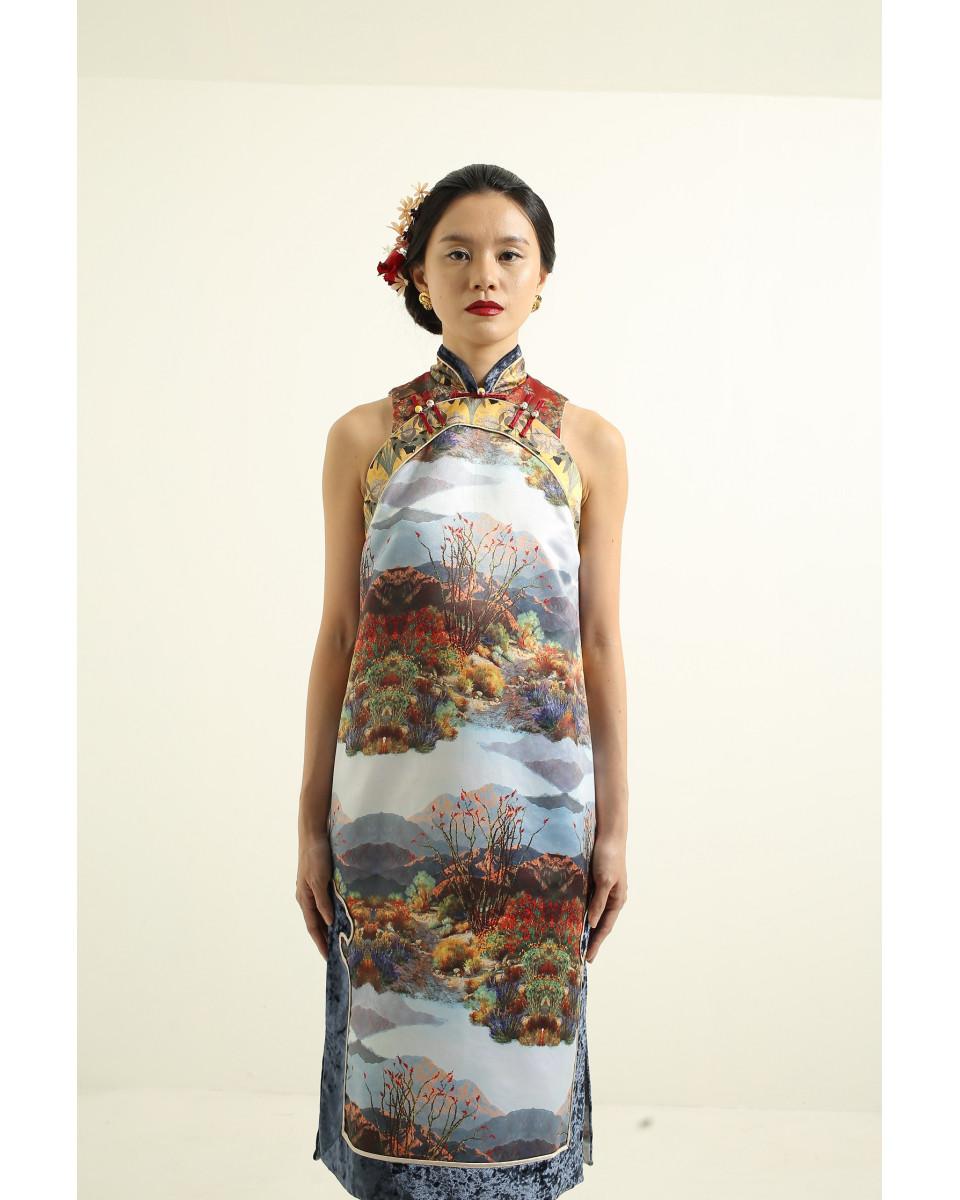 Ciel LIHUA DRESS RED SCENERY