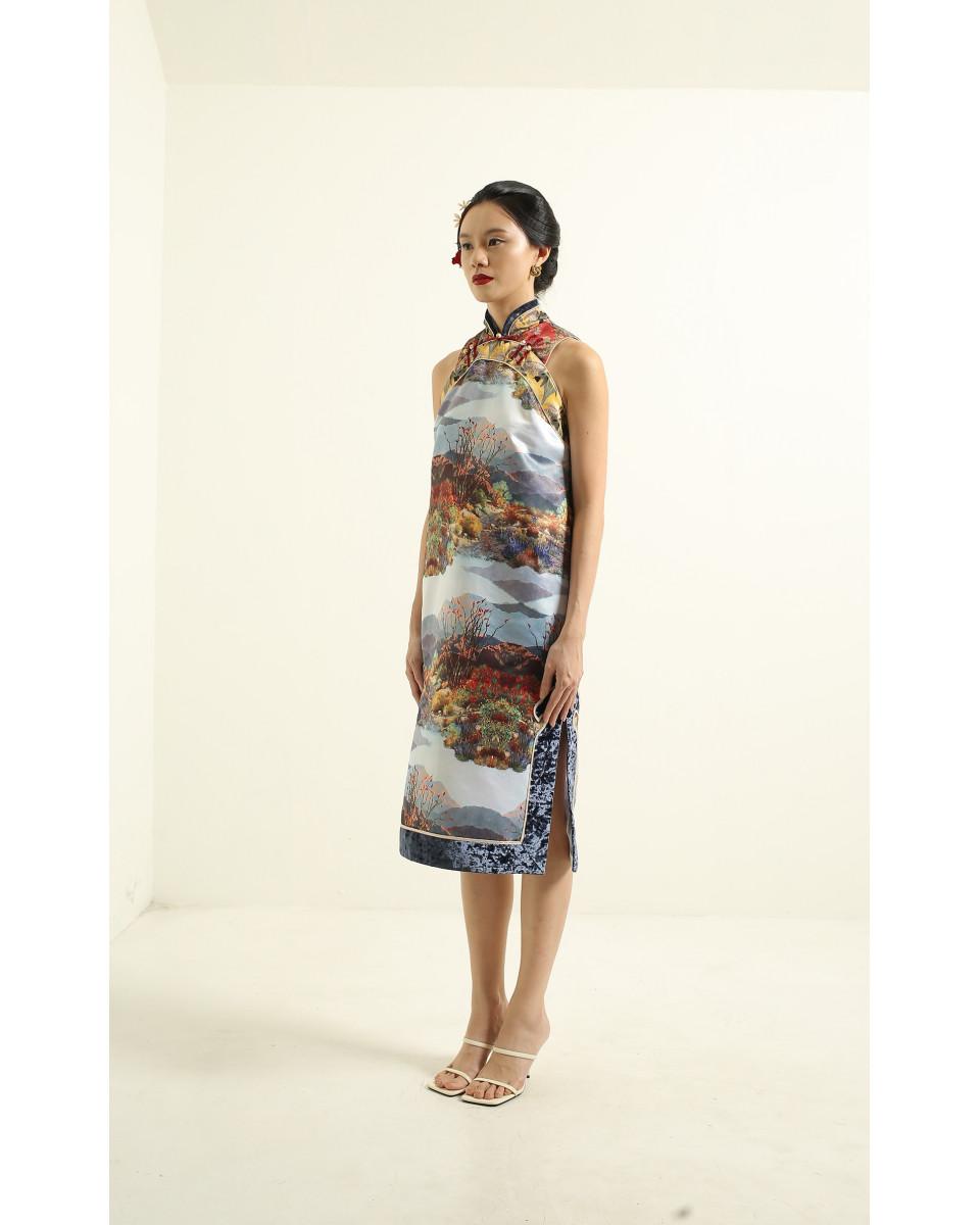 Ciel LIHUA DRESS RED SCENERY