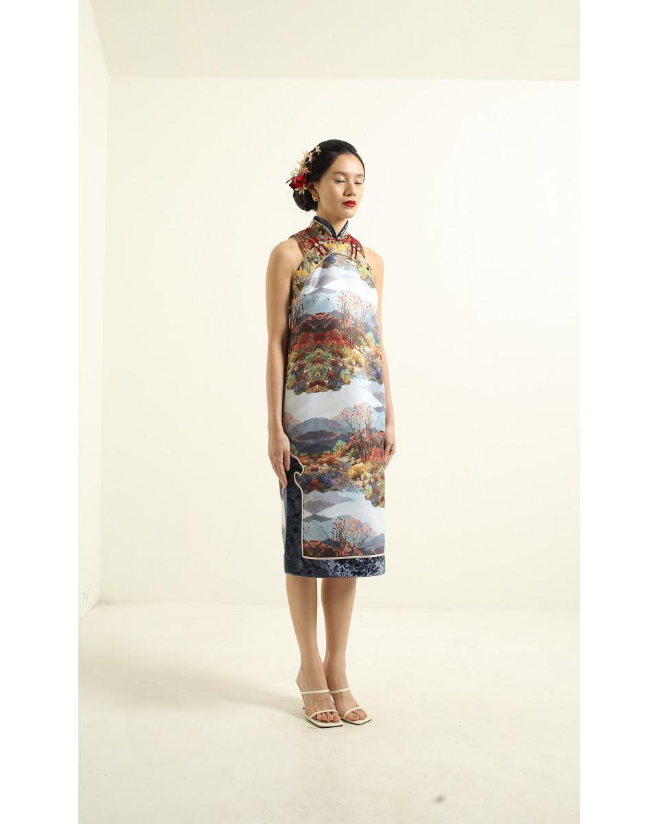 Ciel LIHUA DRESS RED SCENERY