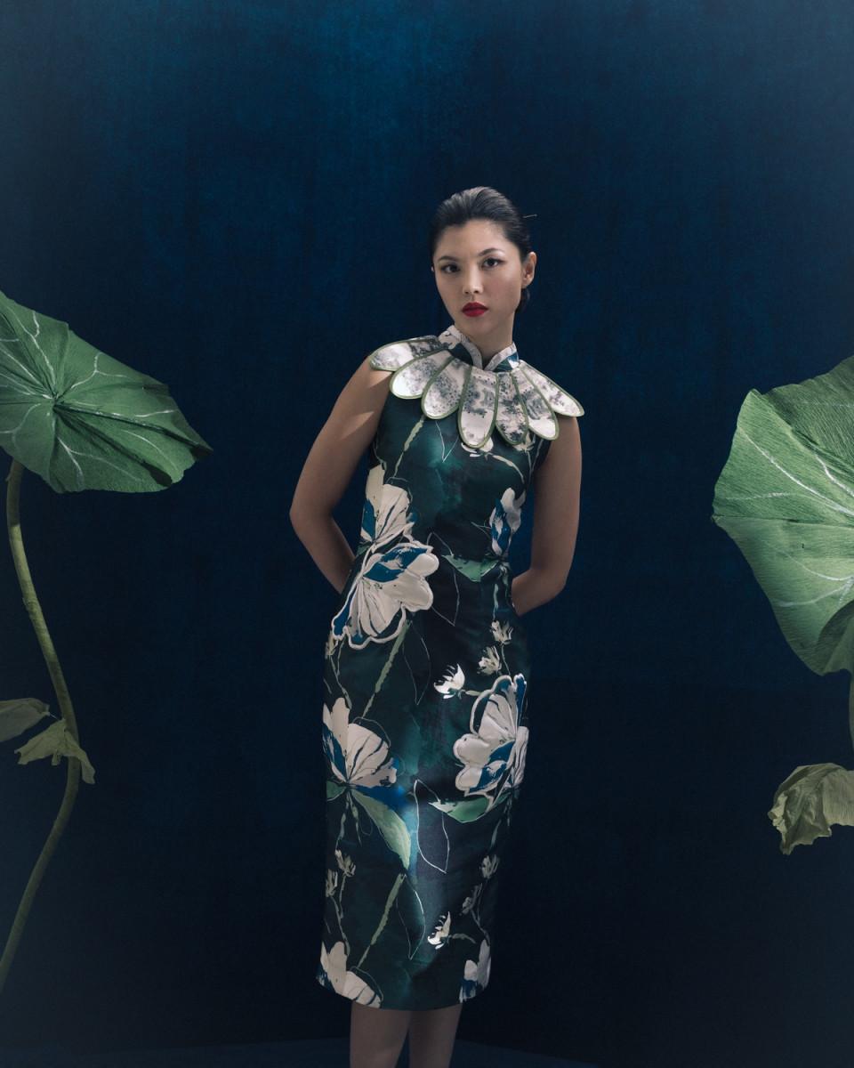 Ciel LIN YAO DRESS GREEN FLORAL