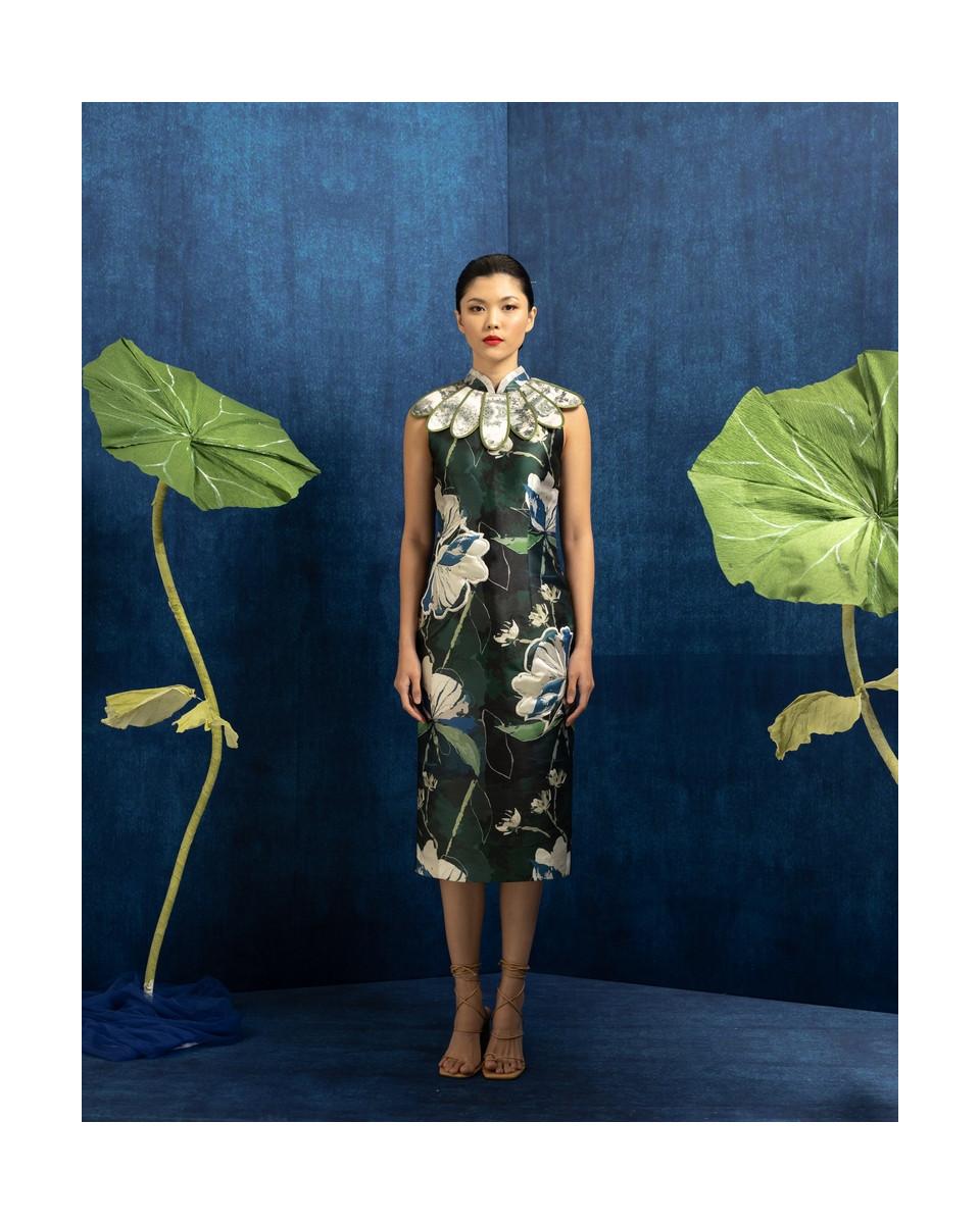 ciel LIN YAO DRESS GREEN FLORAL