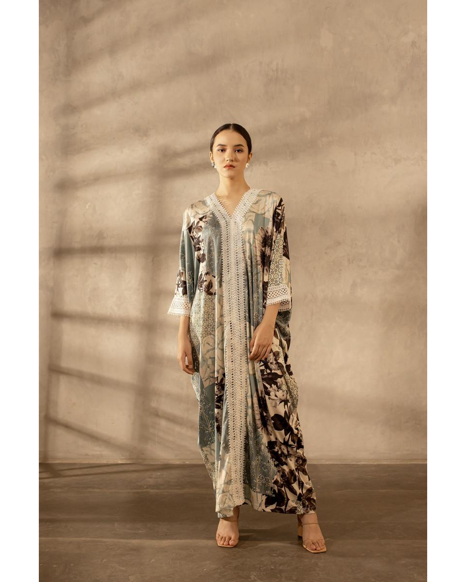 Ciel Malika Dress Blue Black Floral