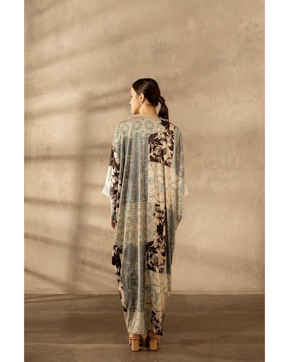 ciel Malika Dress Blue Black Floral