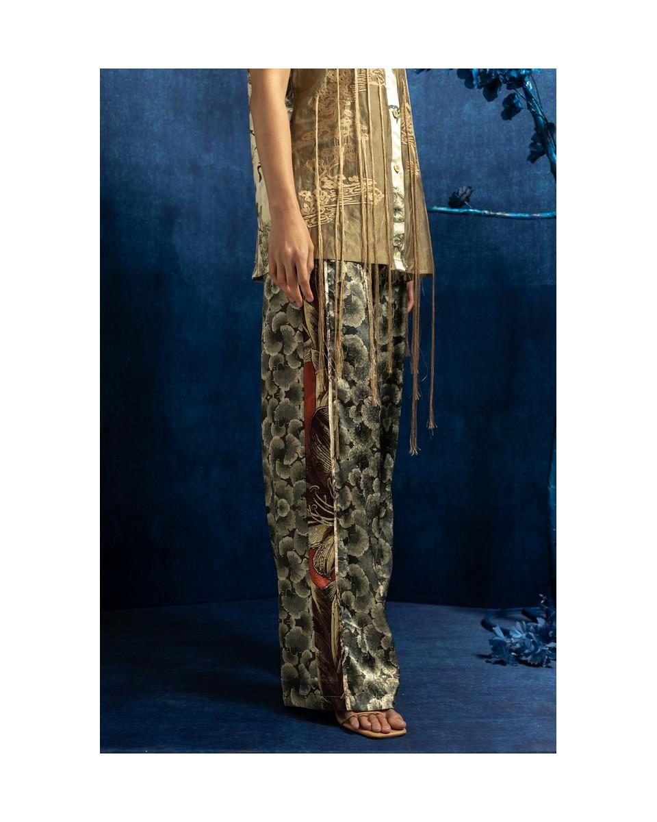 Ciel MEI YIN TROUSERS CHARCOAL FLORAL