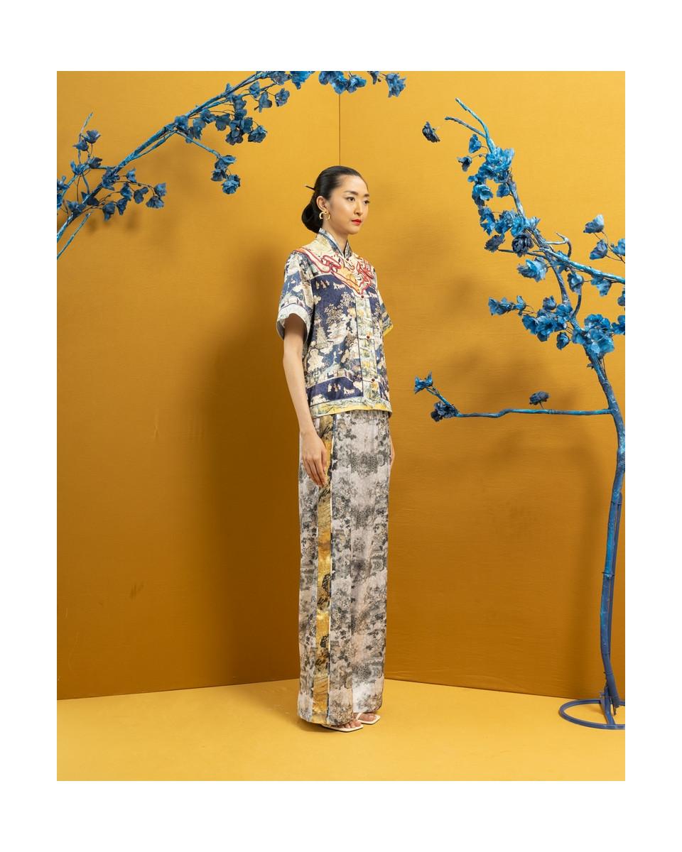 ciel MEI YIN TROUSERS GREY LANDSCAPE