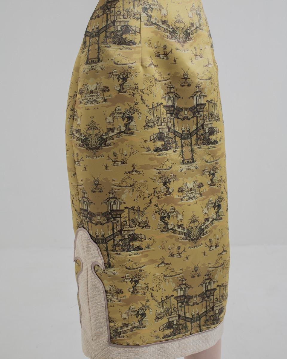 Ciel MIKIA II SKIRT GOLD CHINOISERIE