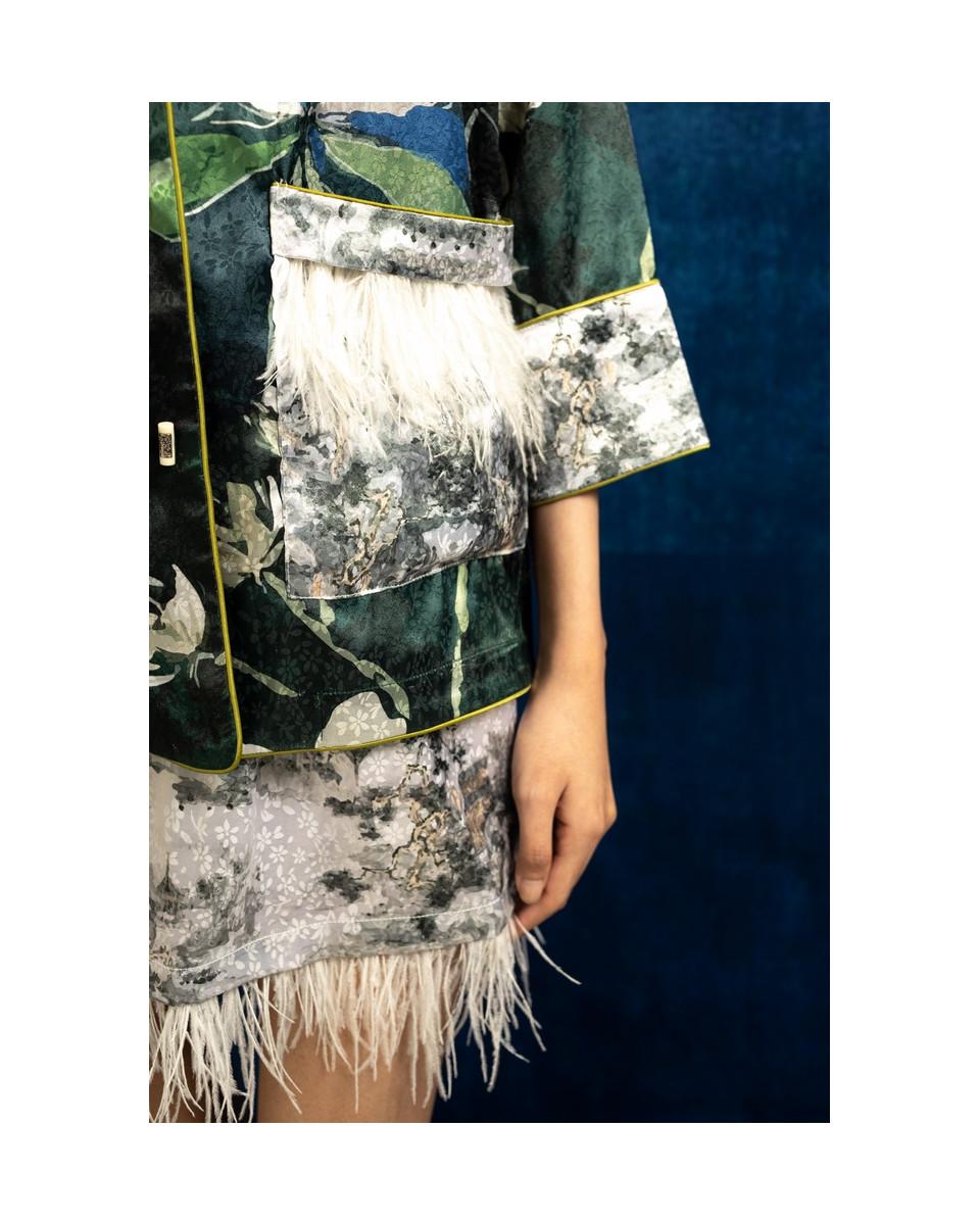 Ciel MISAKI TOP GREEN FLORAL