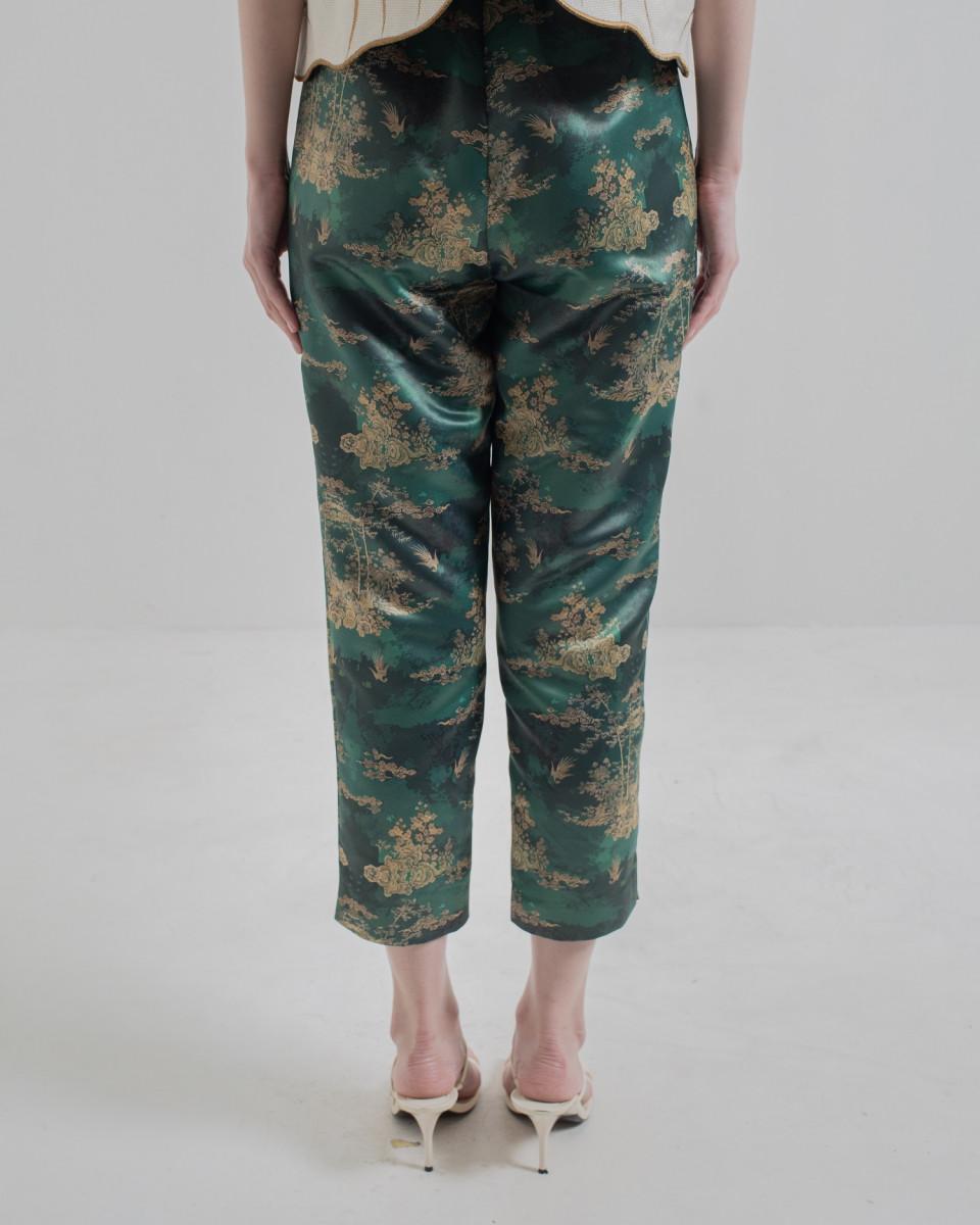 Ciel NARA II TROUSERS JADE CHINOISERIE