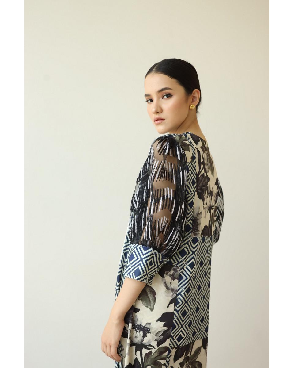 Ciel Nura Outer Navy Black Floral