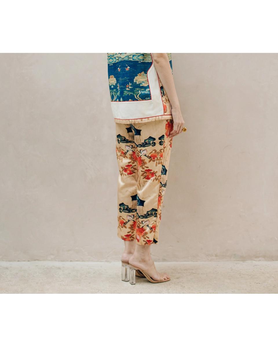 Ciel REI TROUSERS BLUE FLORAL