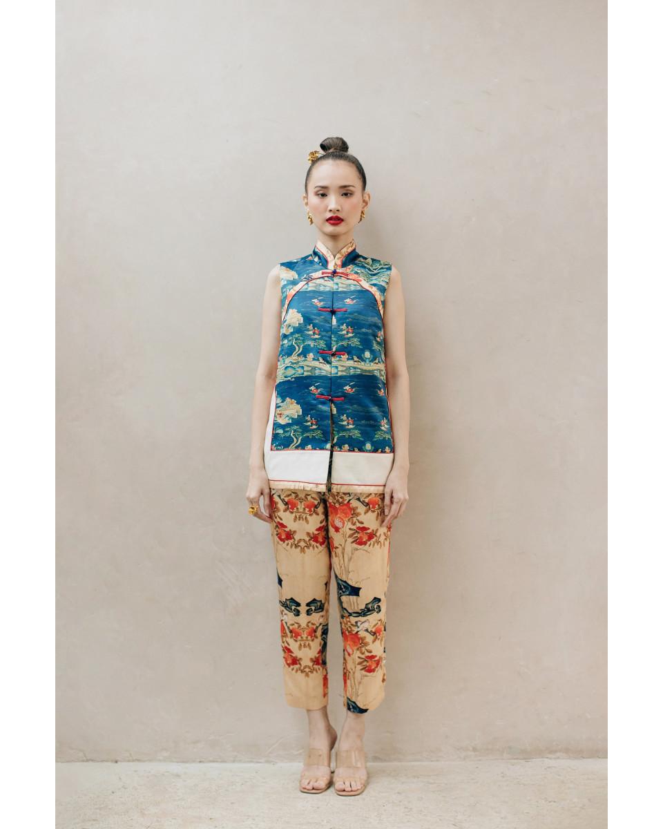 Ciel REI TROUSERS BLUE FLORAL