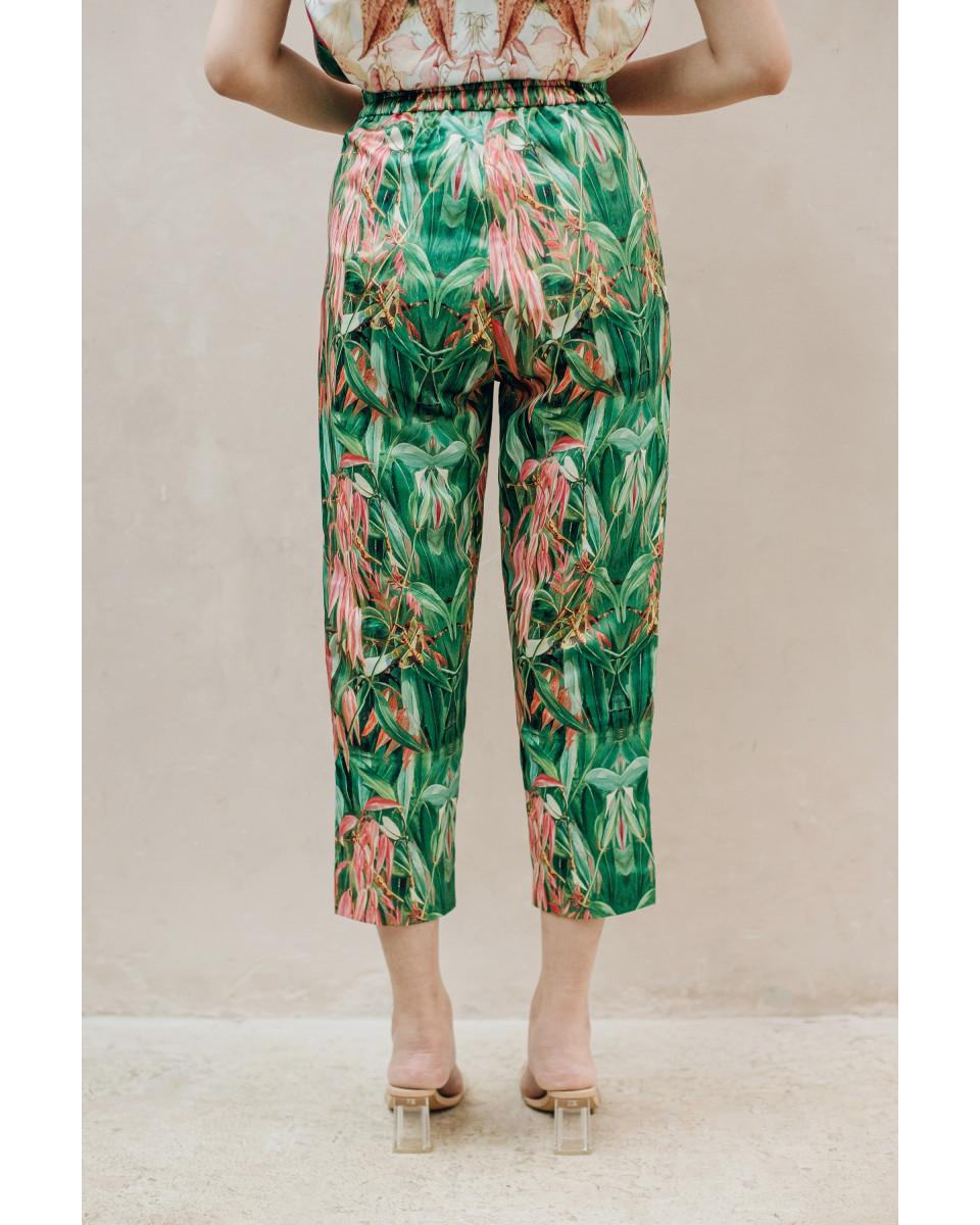 ciel REI TROUSERS PINK BOTANICAL