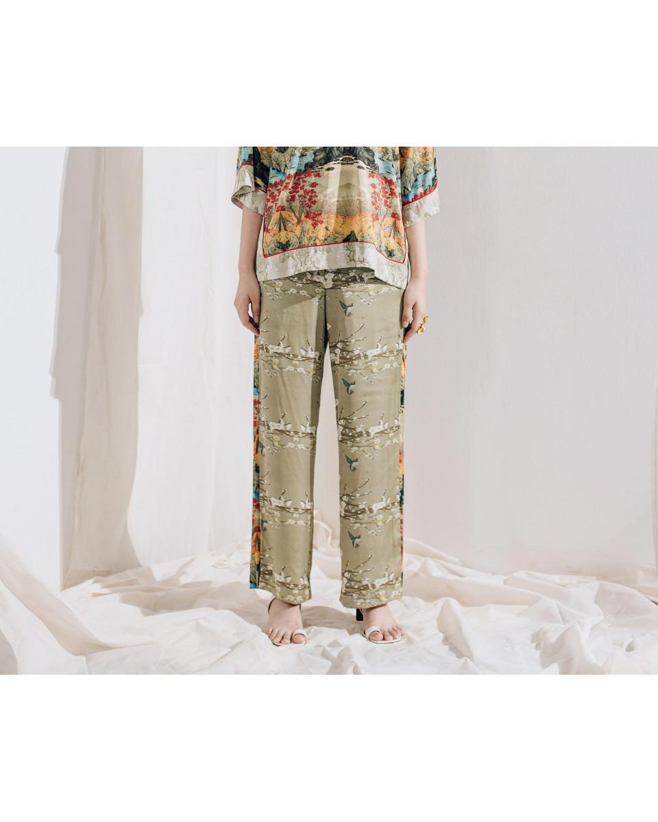 ciel RUKA TROUSERS SAGE FLORAL