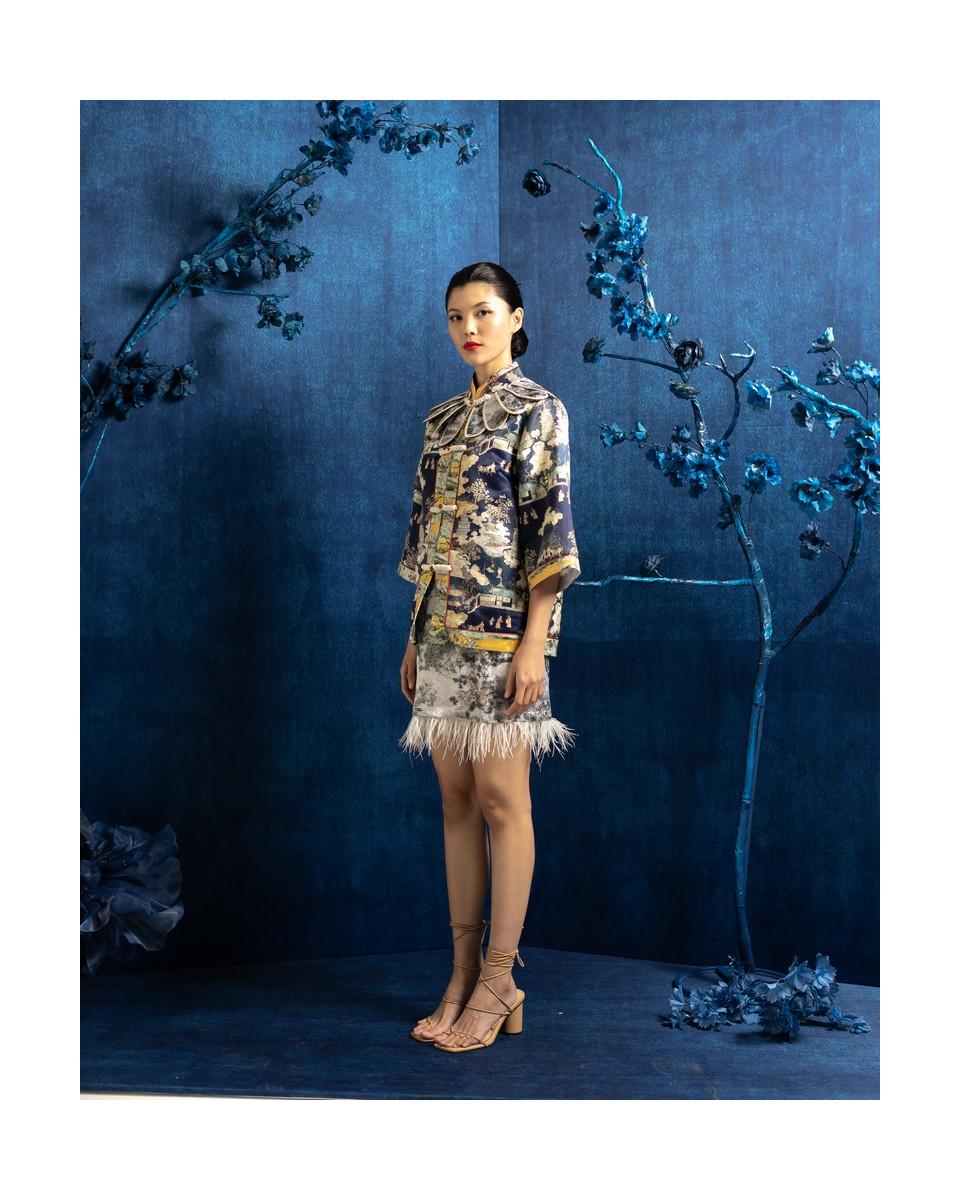 Ciel SHU TOP BLUE CHINOISERIE