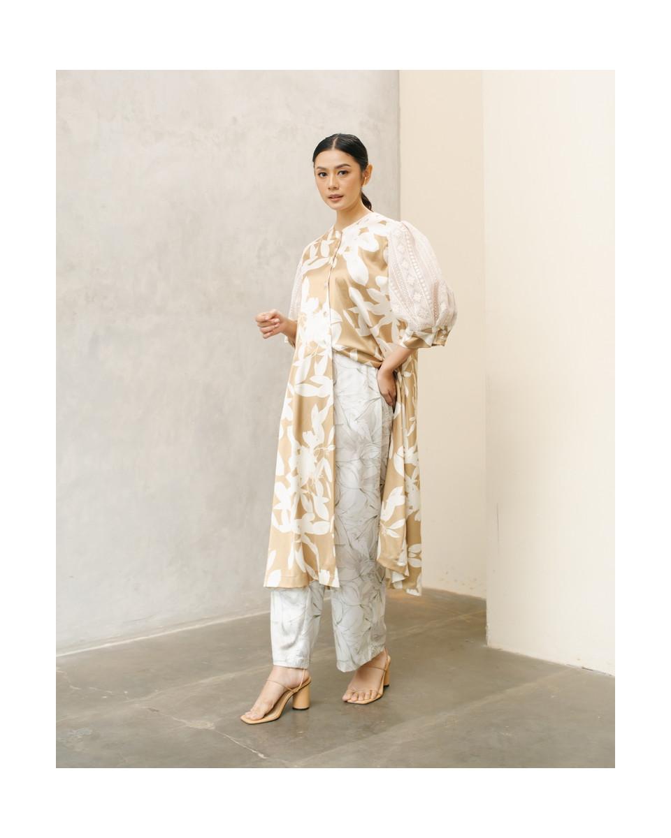 ciel TALEETHA TROUSERS GREY FLORAL