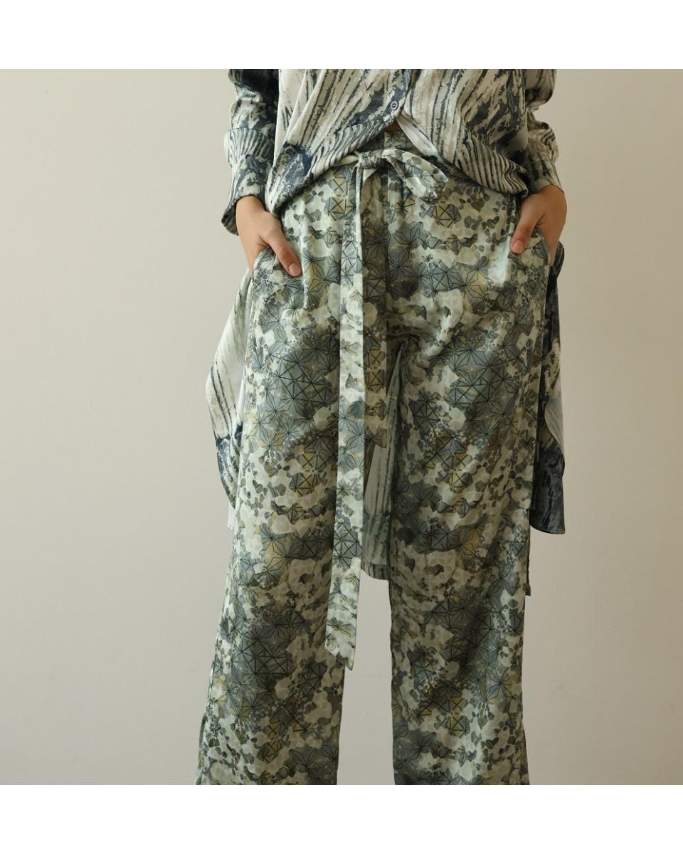 ciel Taleetha Trousers Ivory Green