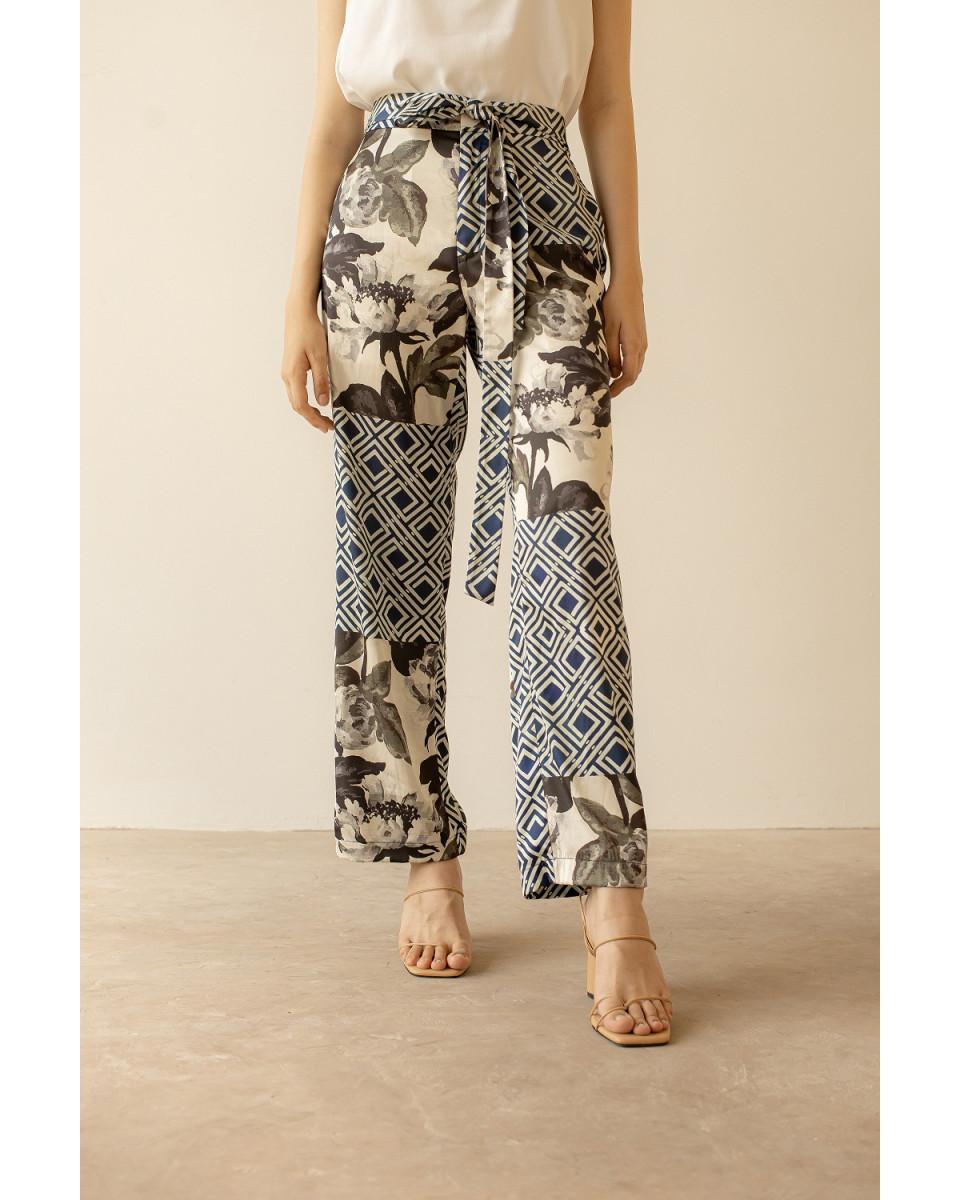 ciel Taleetha Trousers Navy Black Floral