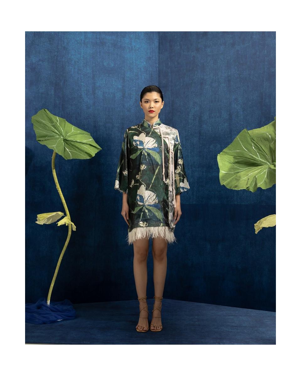 Ciel YI ZE DRESS GREEN FLORAL