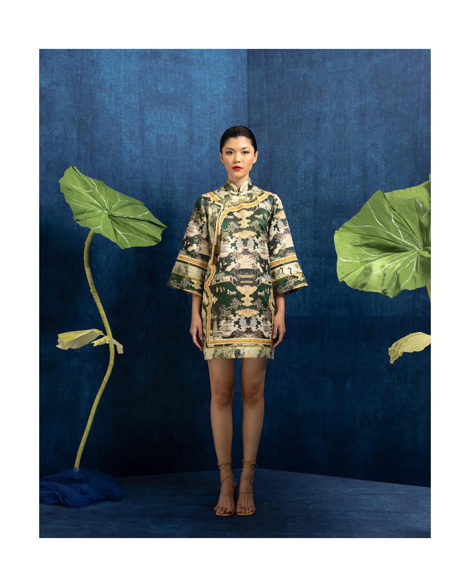 Ciel YU JIE DRESS JADE CHINOISERIE