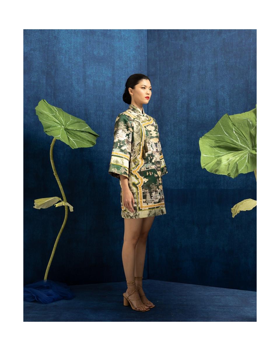 Ciel YU JIE DRESS JADE CHINOISERIE