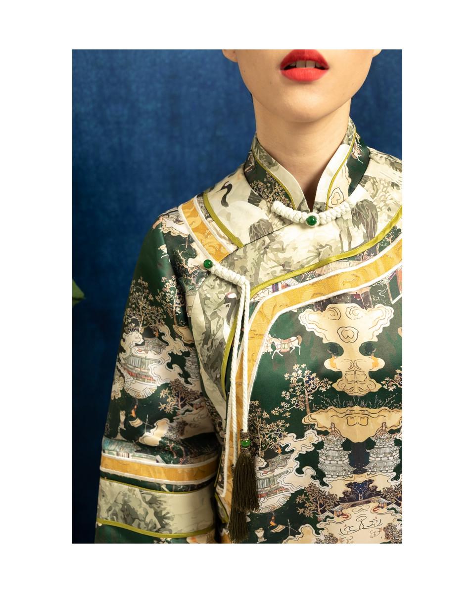 Ciel YU JIE DRESS JADE CHINOISERIE